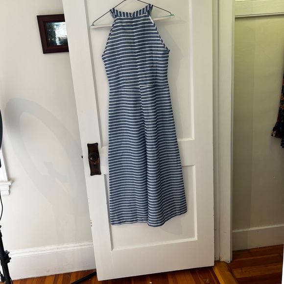 Blue and white striped romper - Picture 4 of 5